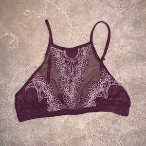 Victoria’s Secret burgundy bralette bra